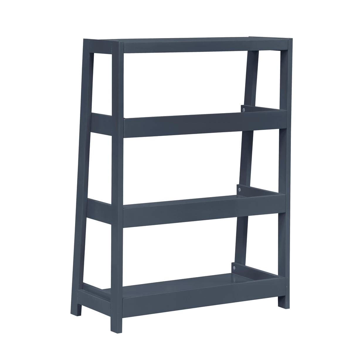 Sloane Navy Blue Bookcase, 3 Fixed Shelves from Homelegance - Luna Furniture