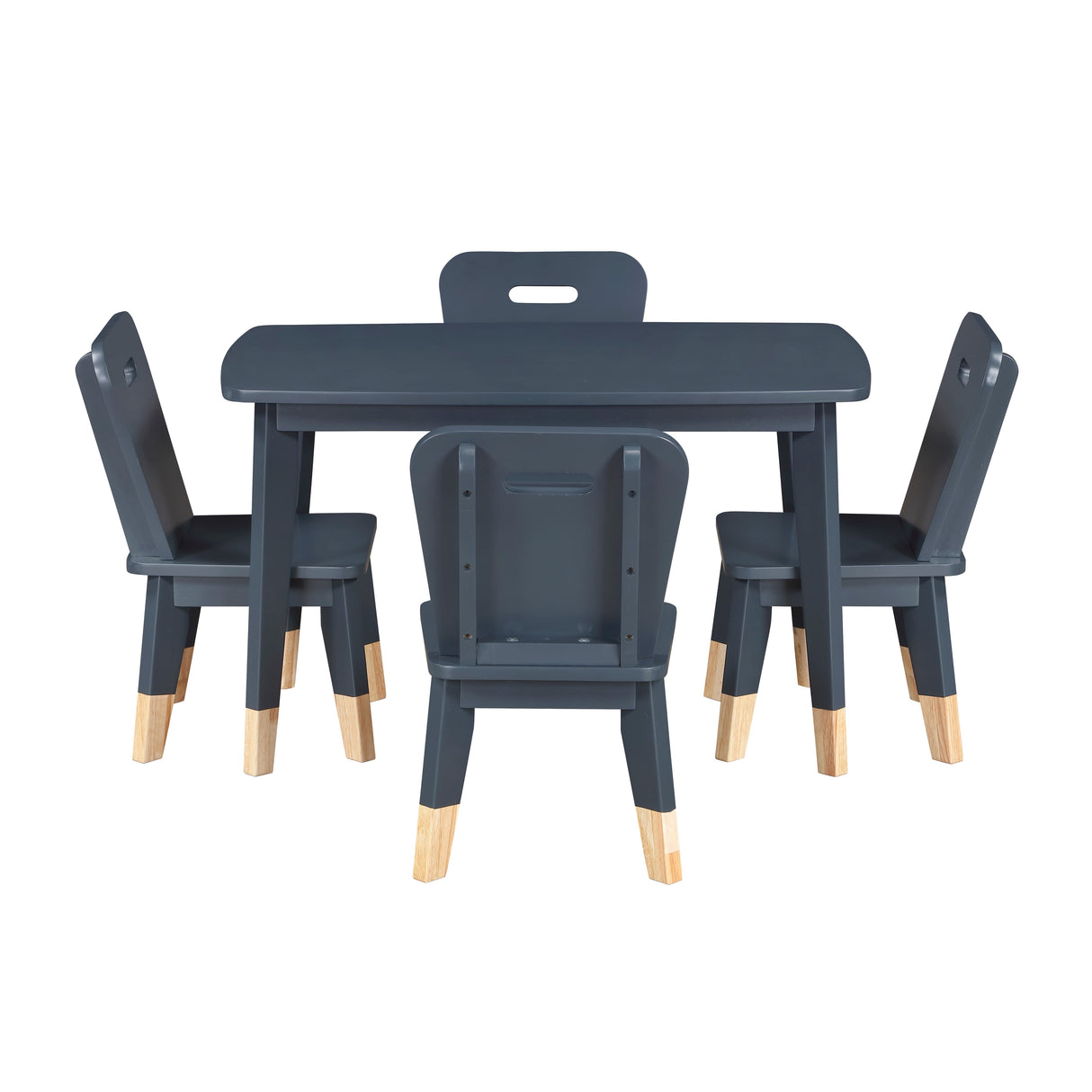 Sloane Navy Blue 5-Piece Pack Children Table and Chairs Set from Homelegance - Luna Furniture