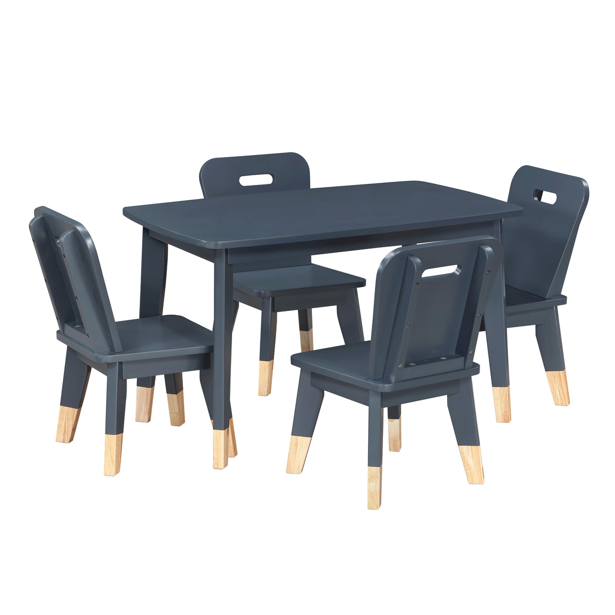 Sloane Navy Blue 5-Piece Pack Children Table and Chairs Set from Homelegance - Luna Furniture