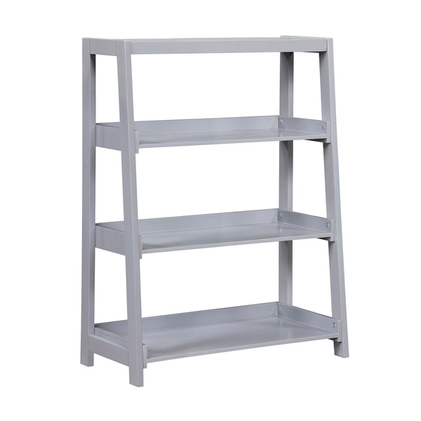 Sloane Gray Bookcase, 3 Fixed Shelves