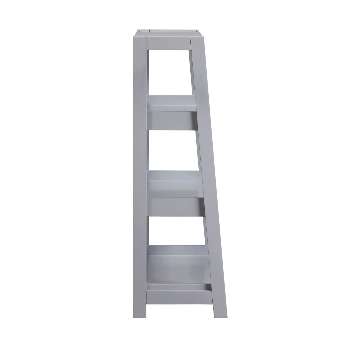 Sloane Gray Bookcase, 3 Fixed Shelves from Homelegance - Luna Furniture