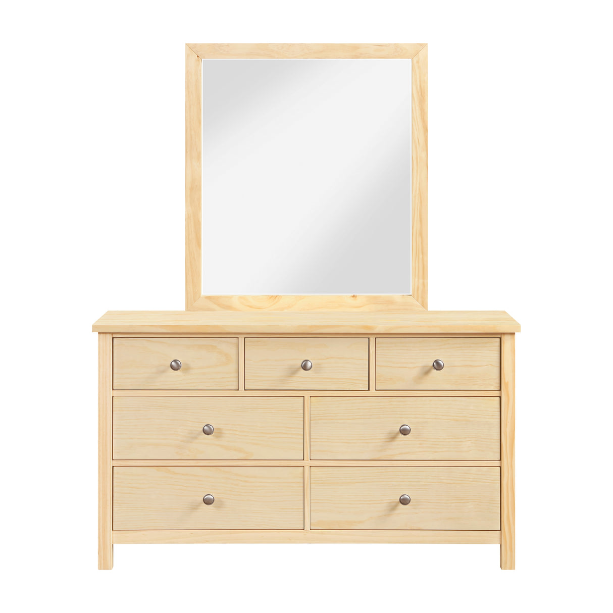 Bartly Natural Wide Dresser Mirror (Mirror Only) from Homelegance - Luna Furniture