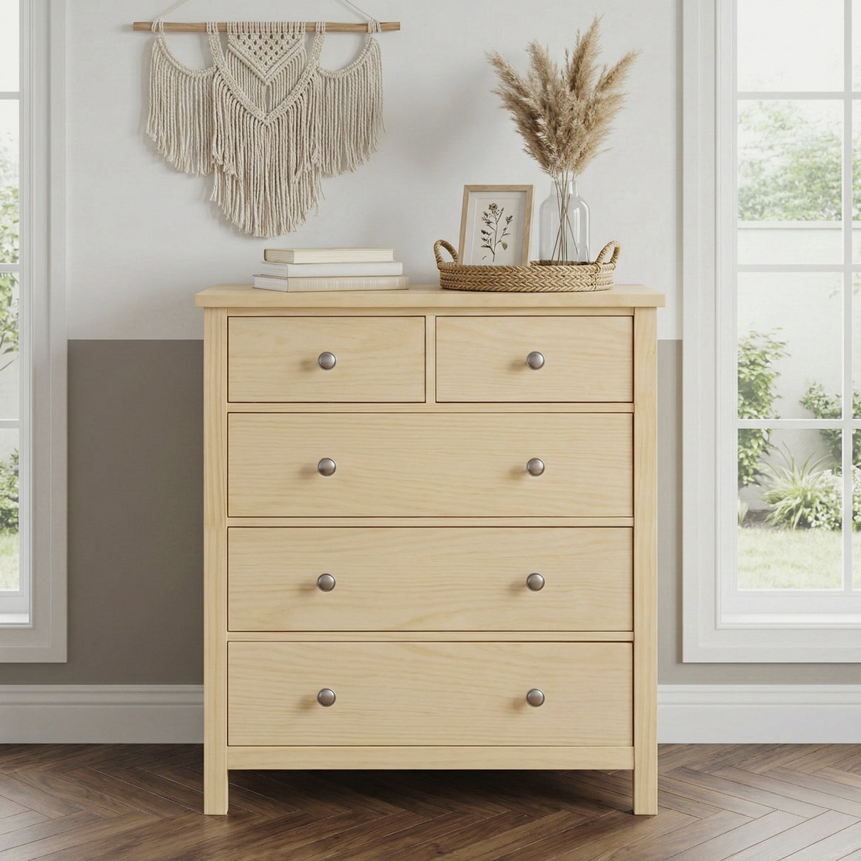 Bartly Pine Mirror (Mirror Only) from Homelegance - Luna Furniture