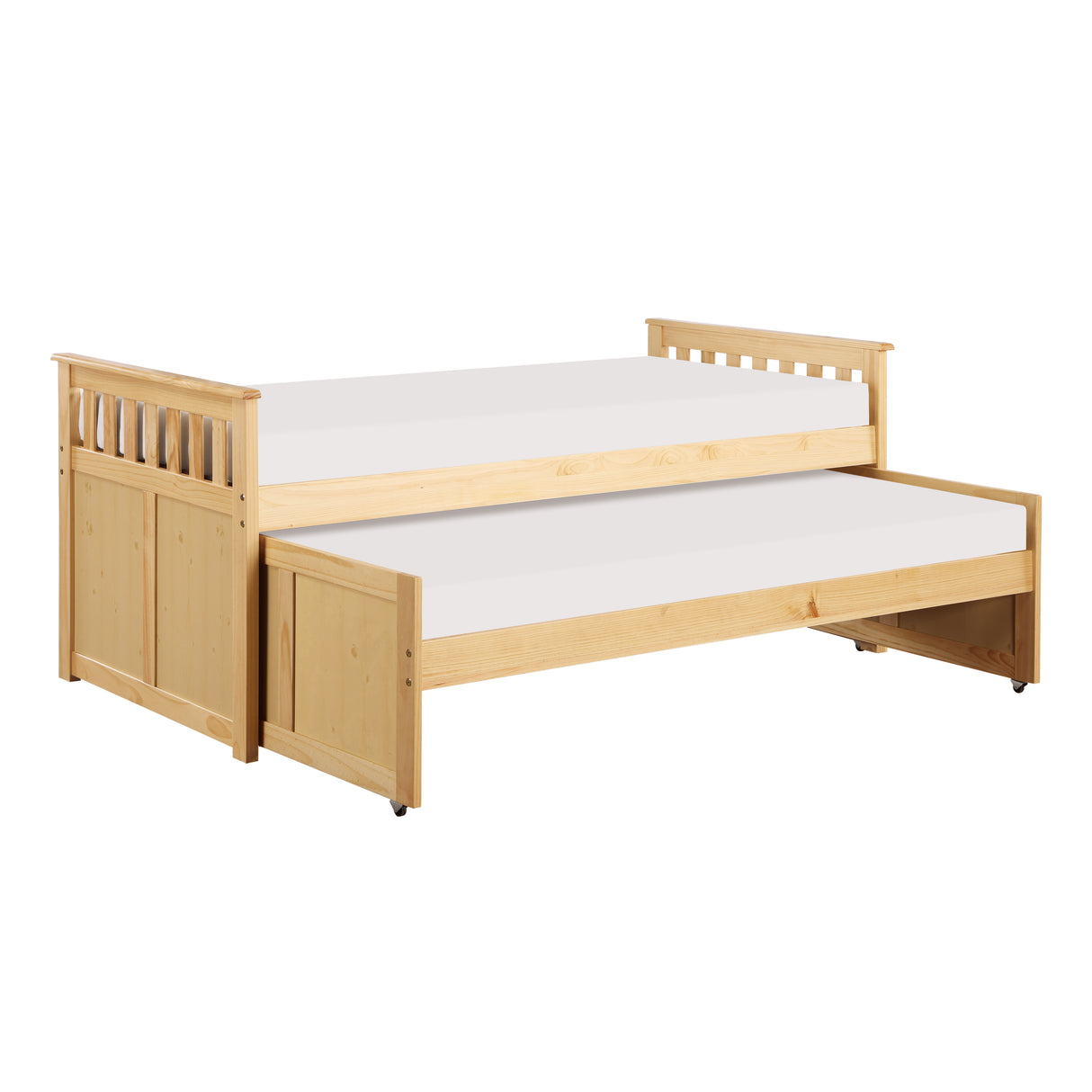 Bartly Pine Twin/Twin Bed from Homelegance - Luna Furniture