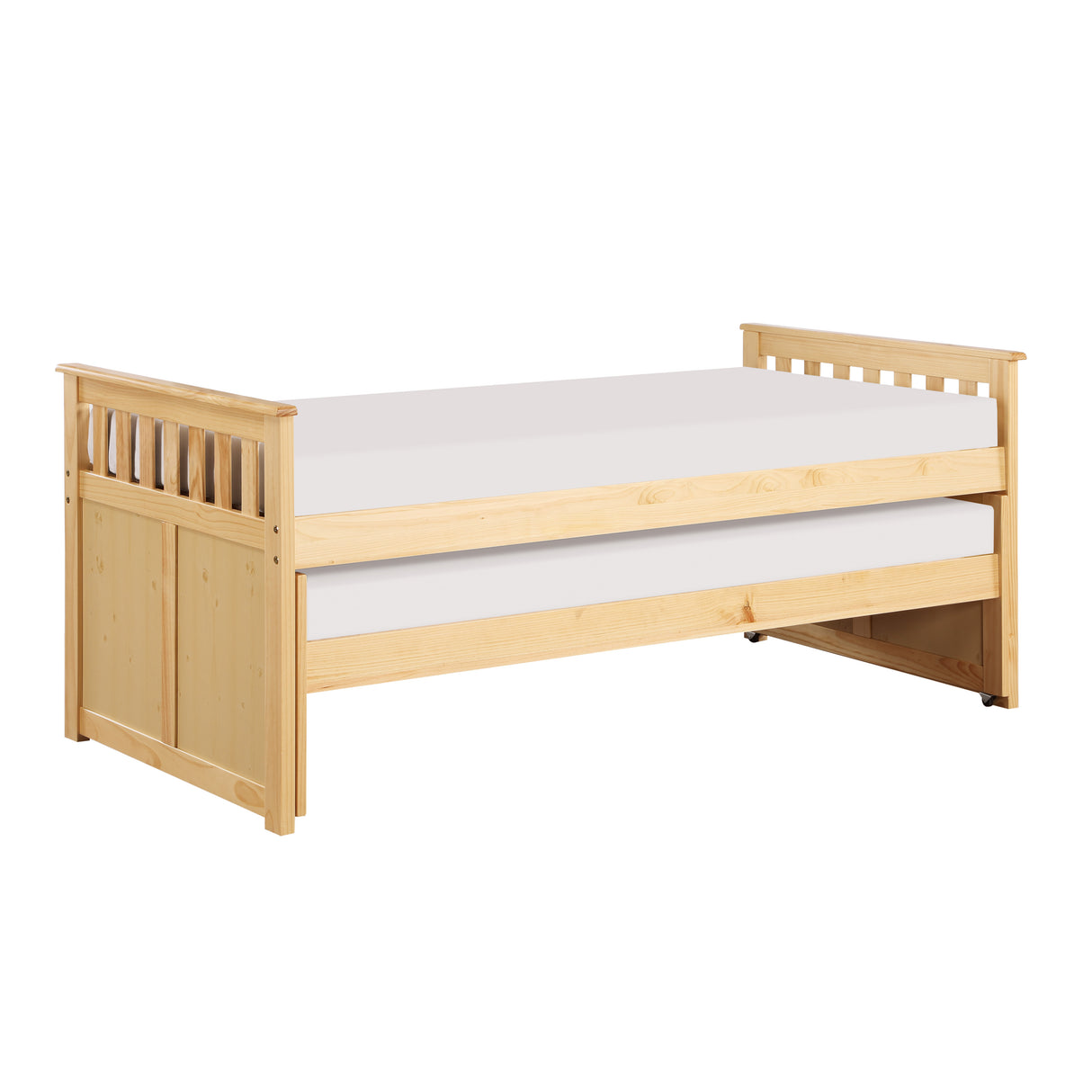 Bartly Pine Twin/Twin Bed from Homelegance - Luna Furniture