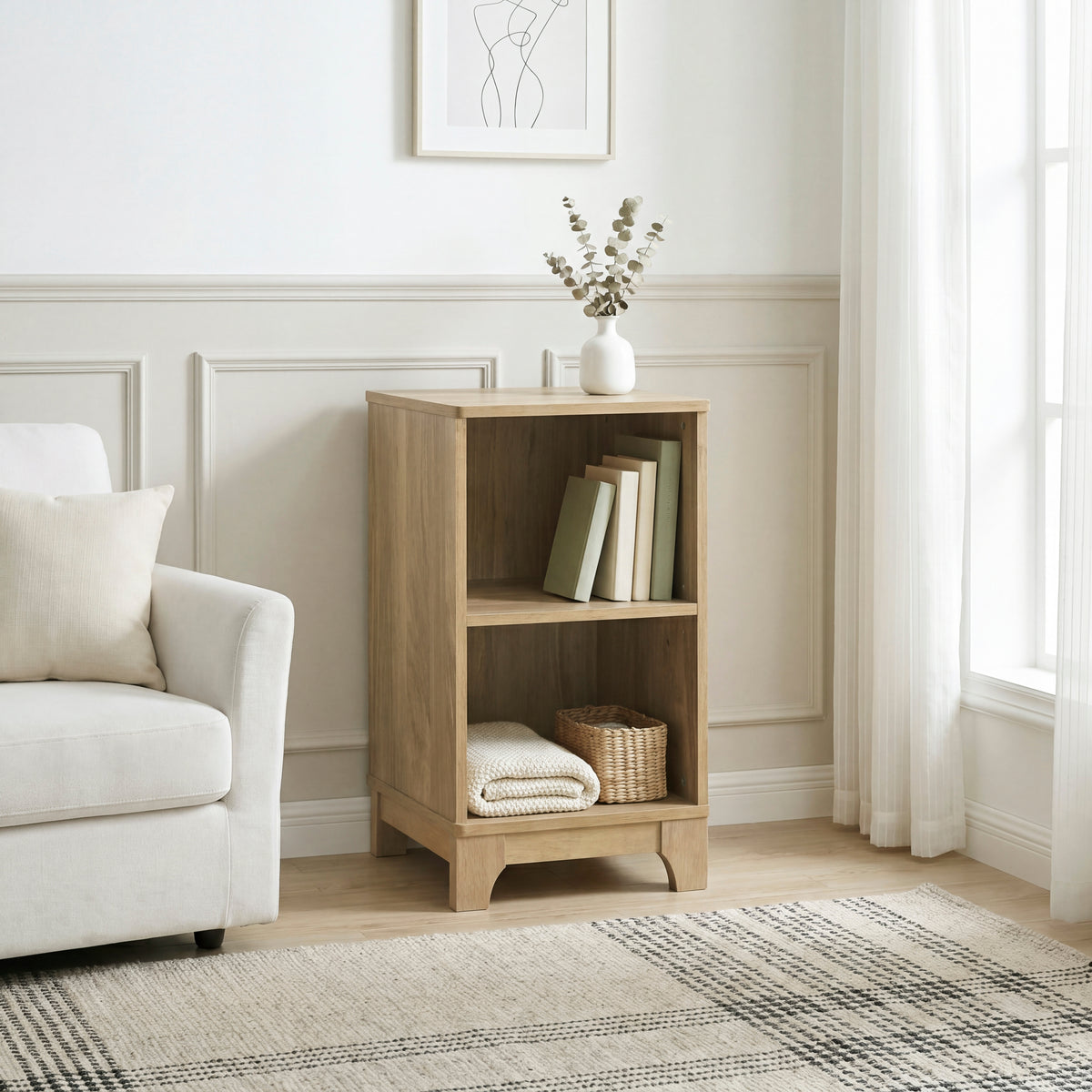 B2048-BC2S Bookcase with 2 Shelves from Homelegance - Luna Furniture