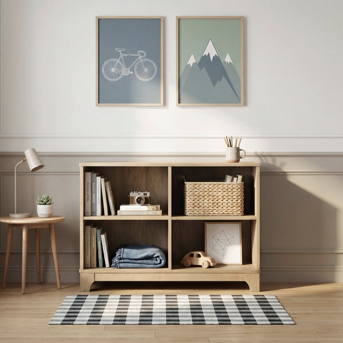 B2048-BC4S Bookcase with 4 Shelves from Homelegance - Luna Furniture
