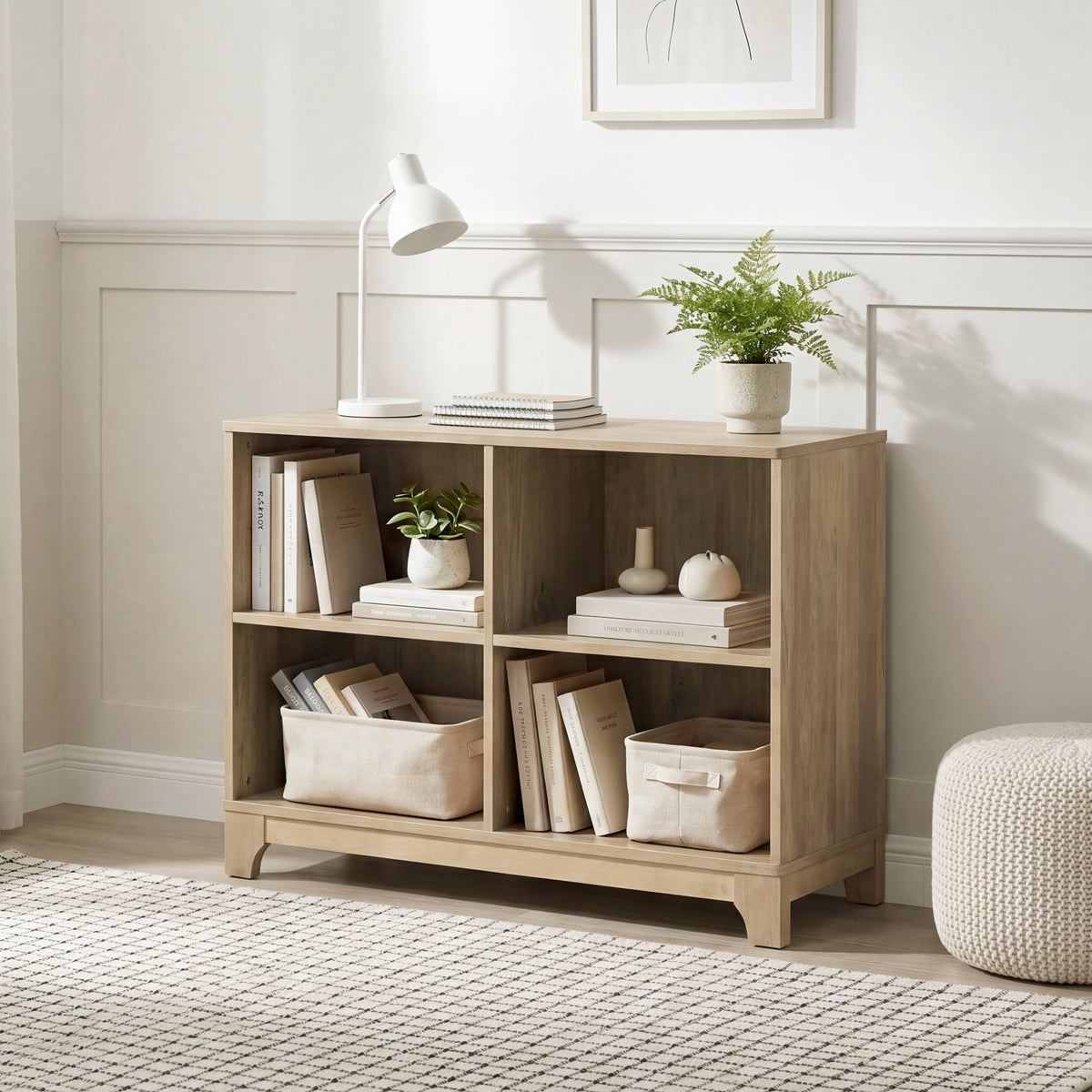 B2048-BC4S Bookcase with 4 Shelves from Homelegance - Luna Furniture