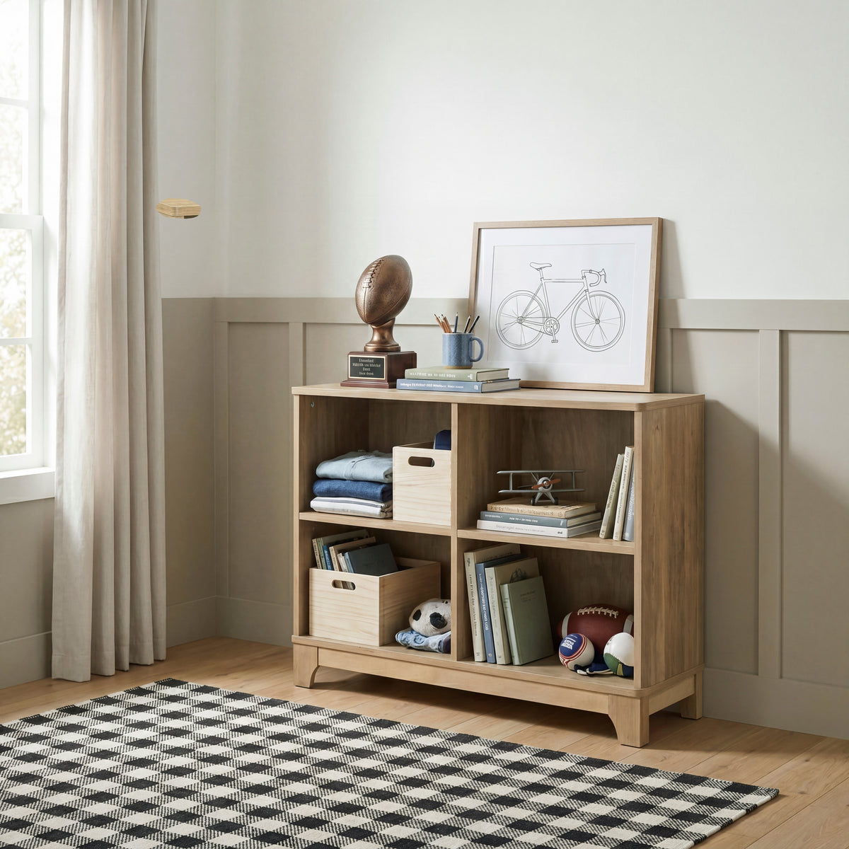 B2048-BC4S Bookcase with 4 Shelves from Homelegance - Luna Furniture