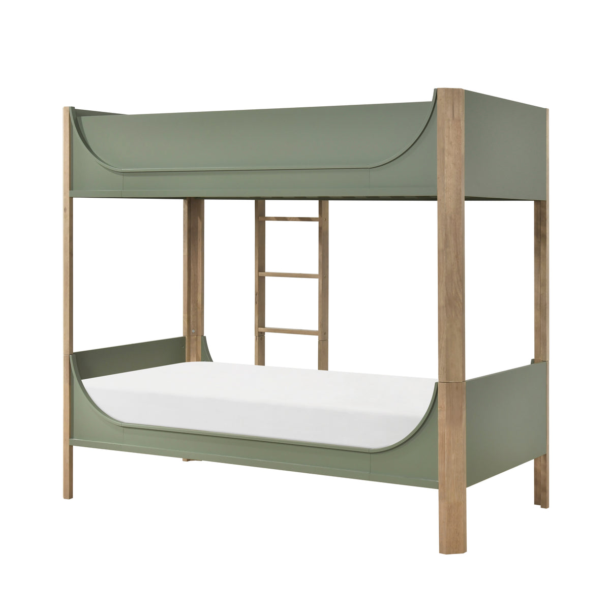 B2048GNLT-1*2BCDR (6) Low Loft Bed with 2-Shelf Bookcase, 4-Shelf Bookcase and Dresser from Homelegance - Luna Furniture