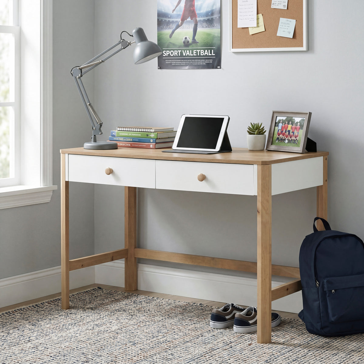 B2048WH-15 Writing Desk from Homelegance - Luna Furniture
