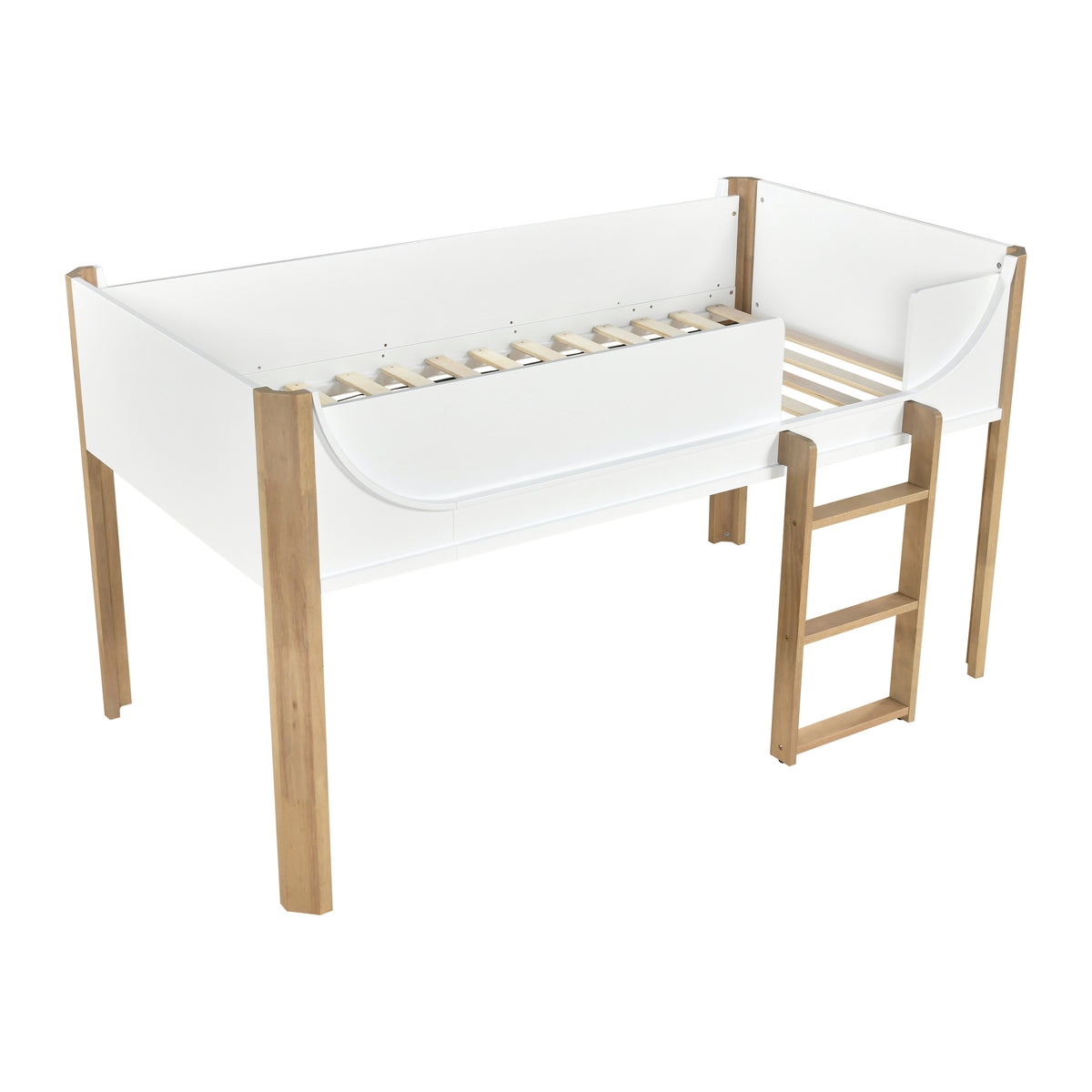 B2048WHLT-1* (3) Low Loft Bed from Homelegance - Luna Furniture
