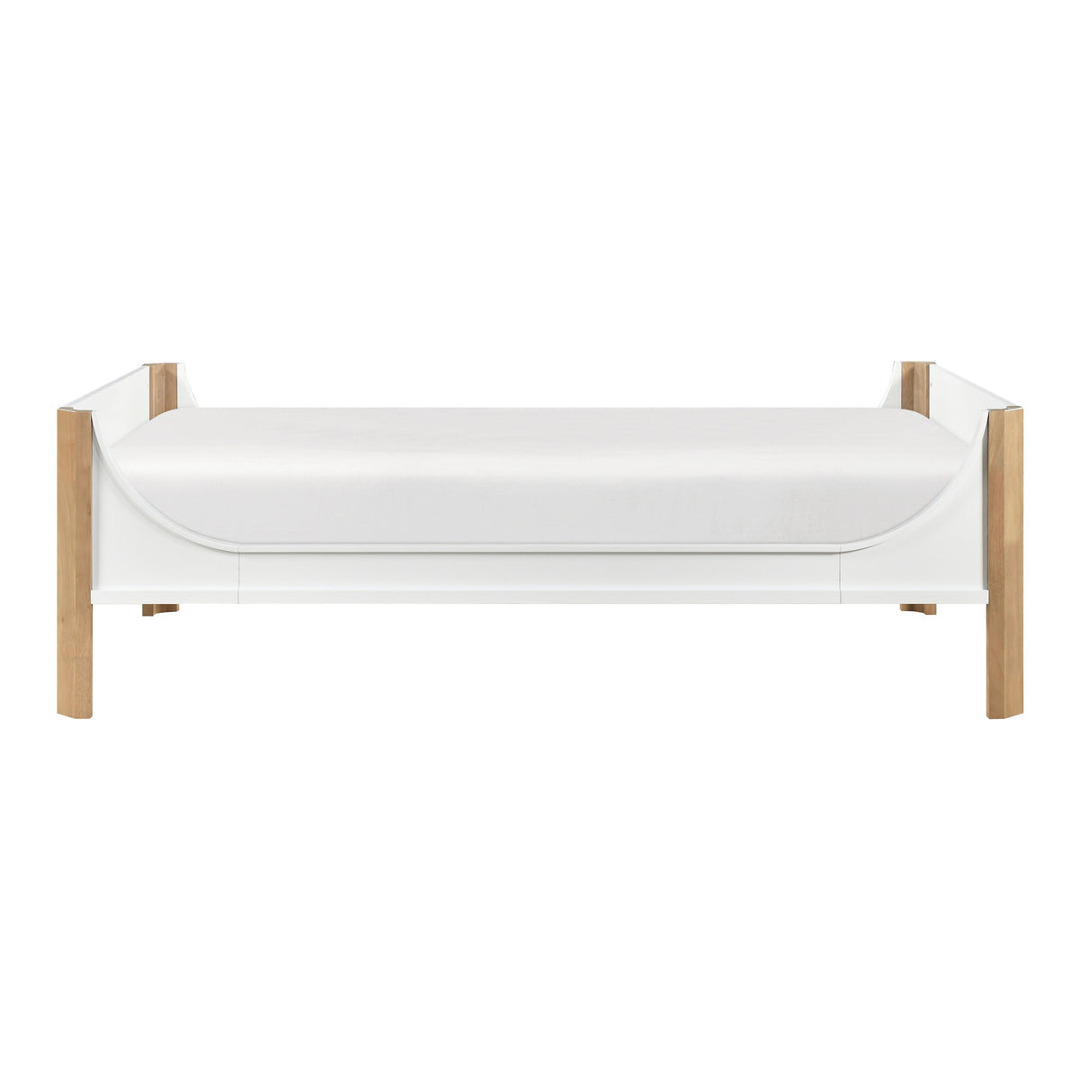B2048WHT-1* (2) Twin Platform Bed from Homelegance - Luna Furniture