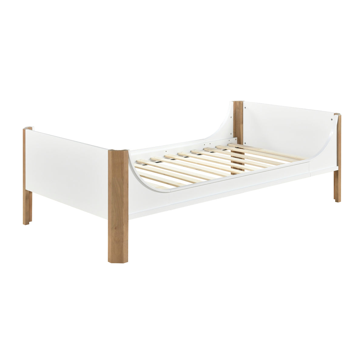B2048WHT-1* (2) Twin Platform Bed from Homelegance - Luna Furniture