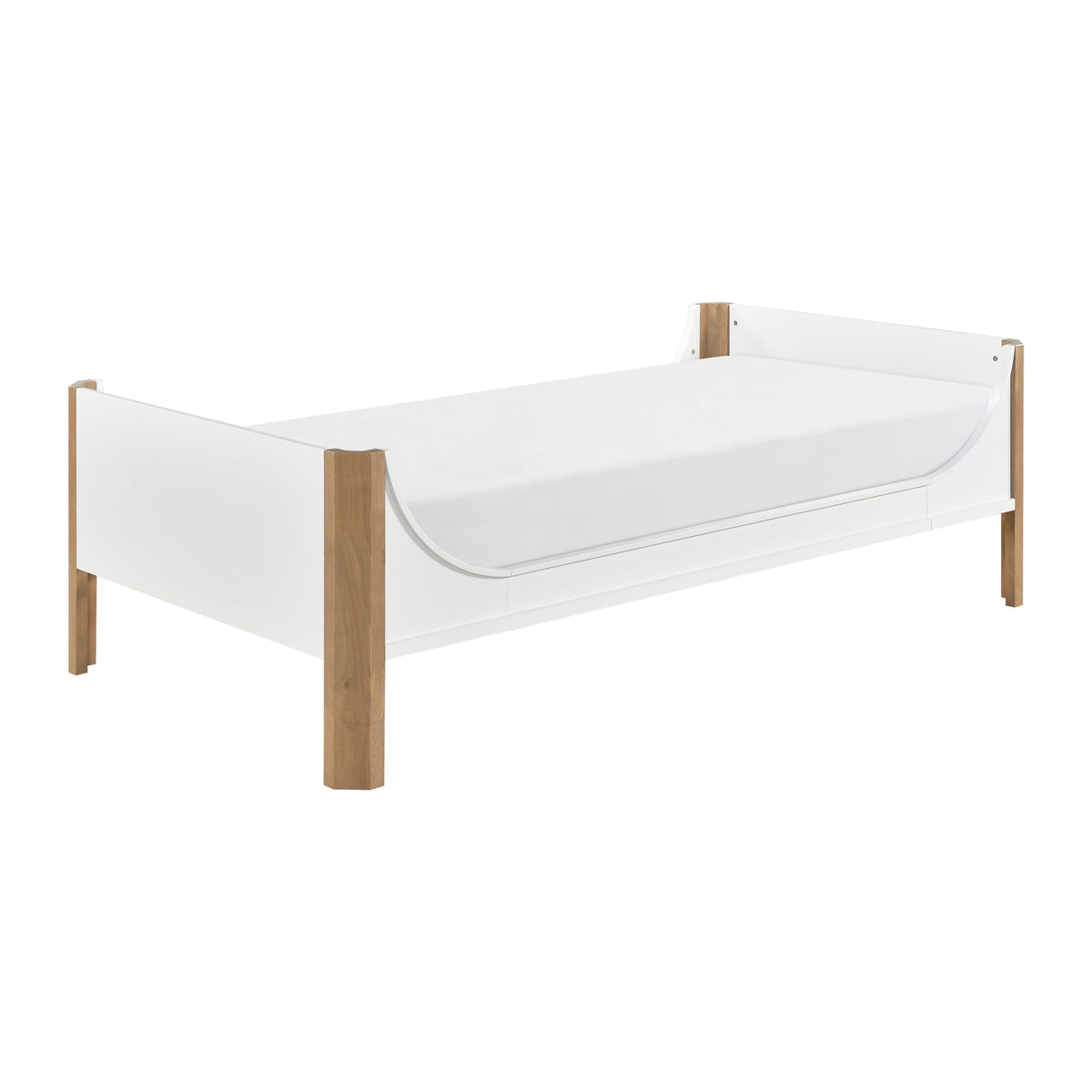 B2048WHT-1* (2) Twin Platform Bed from Homelegance - Luna Furniture