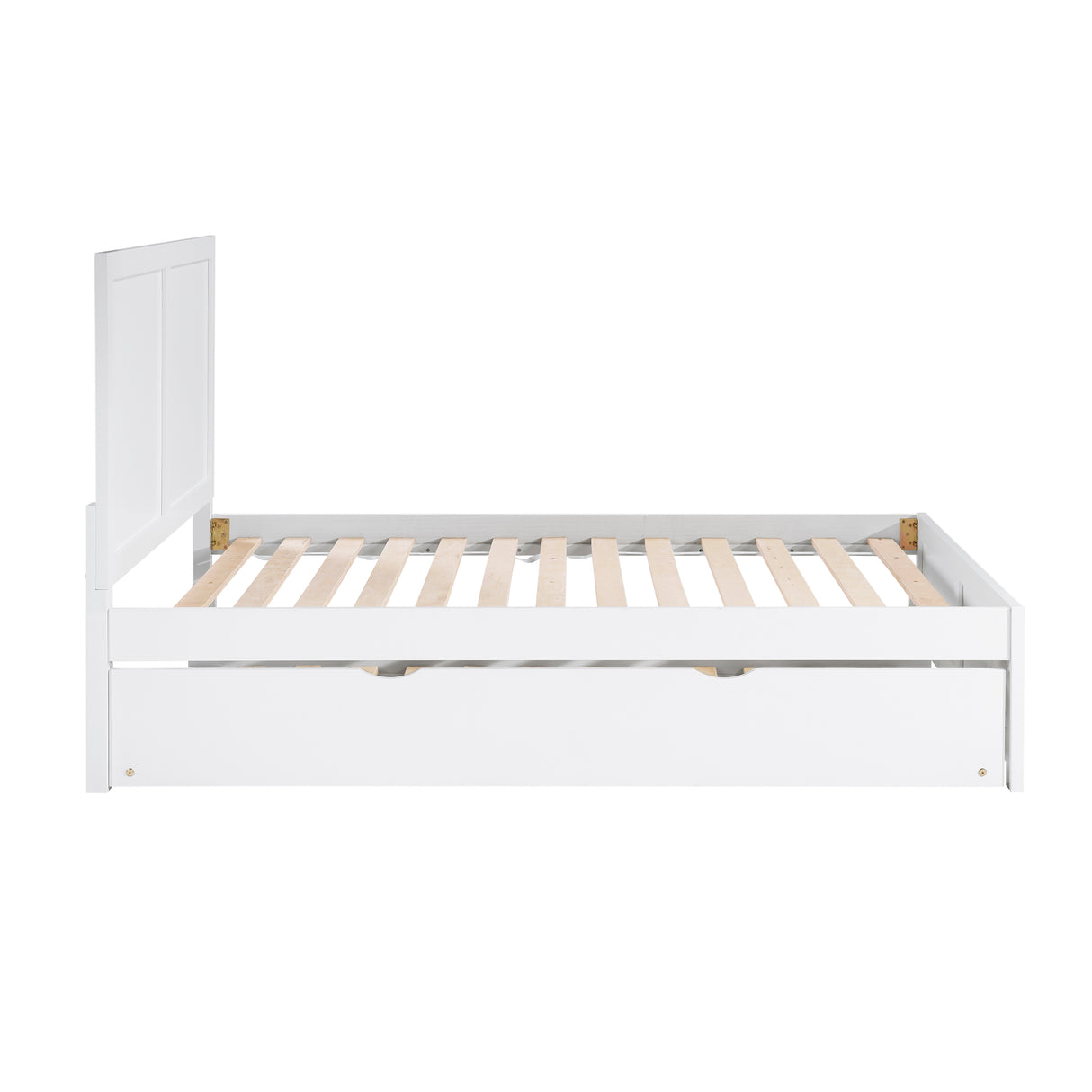 Galen White Full Platform Bed from Homelegance - Luna Furniture