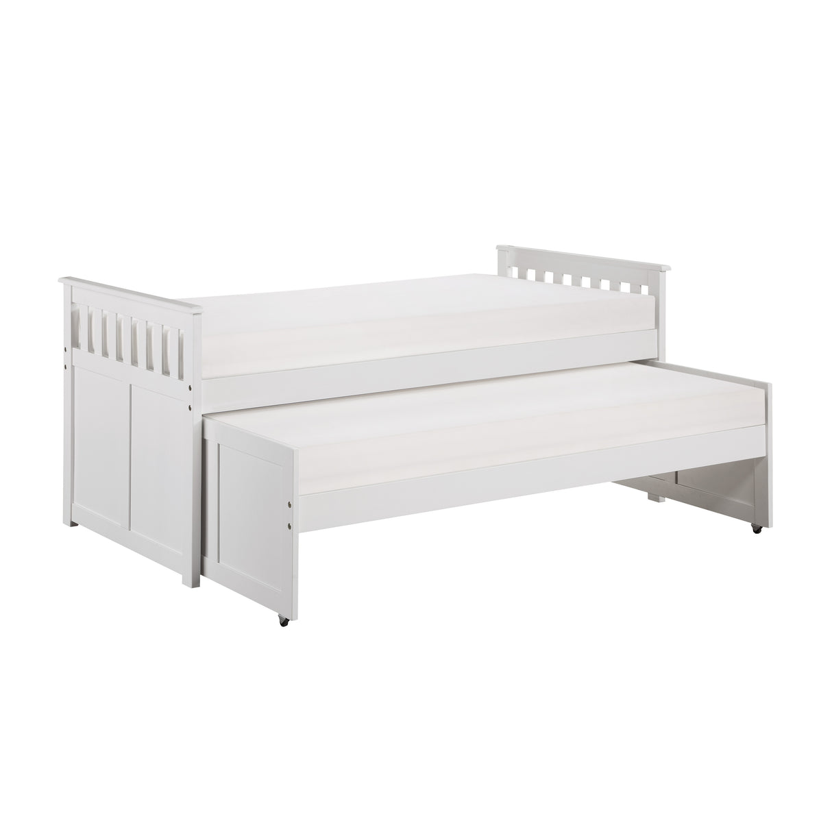 Galen White Twin/Twin Bed from Homelegance - Luna Furniture
