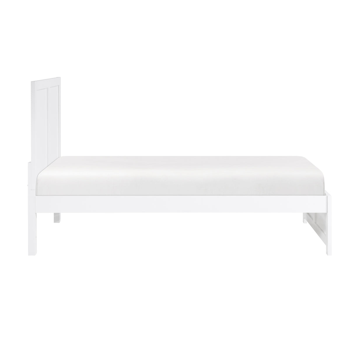 Galen White Twin Platform Bed from Homelegance - Luna Furniture