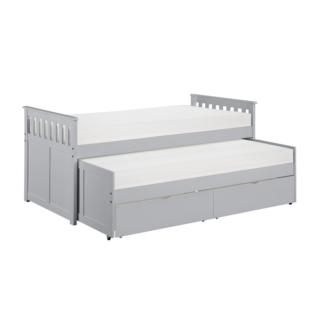 Orion Gray Twin/Twin Bed with Storage Boxes from Homelegance - Luna Furniture