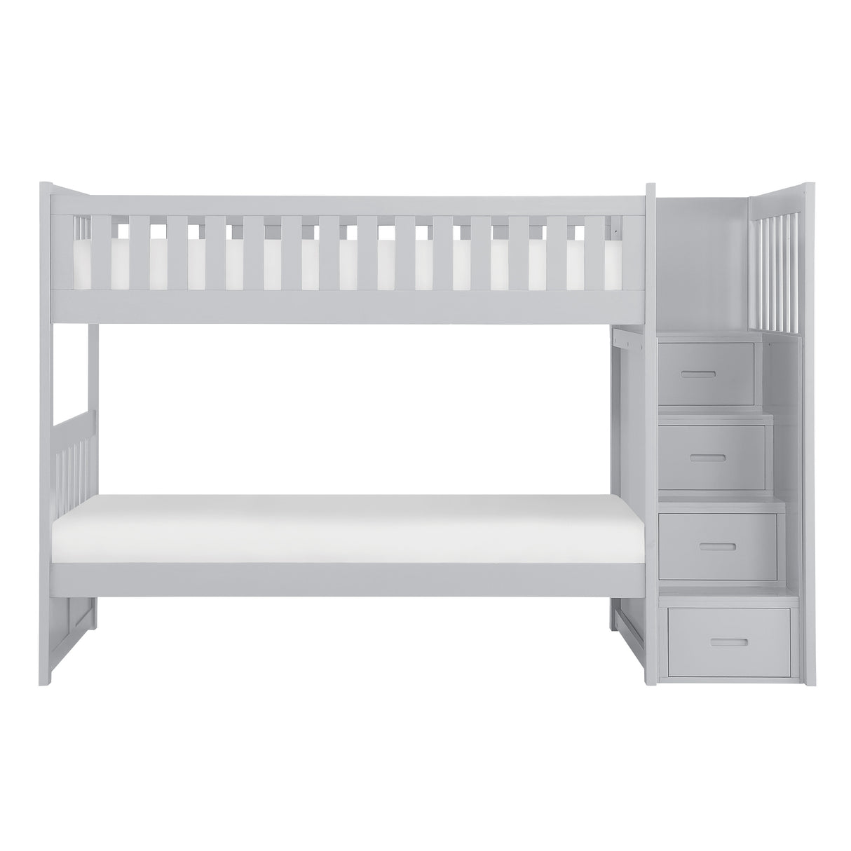 Orion Gray Twin/Twin Bed with Storage Boxes