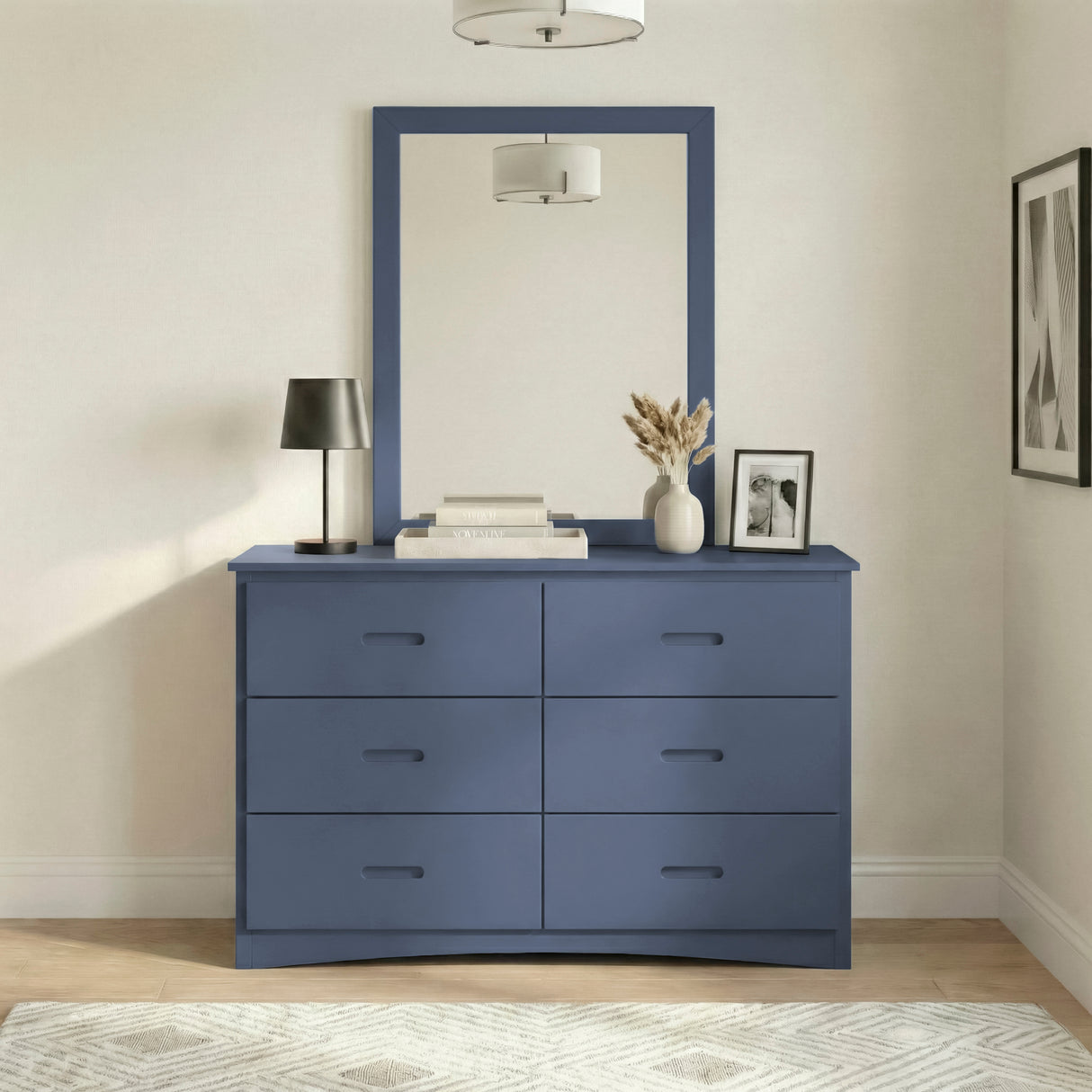 Nora Blue Dresser Mirror (Mirror Only) from Homelegance - Luna Furniture