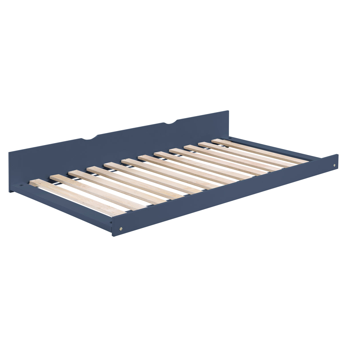 Nora Blue Twin Bookcase Corner Platform Bed from Homelegance - Luna Furniture