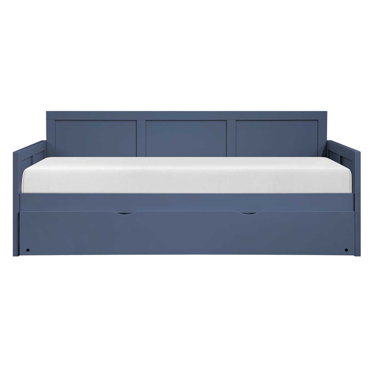 Nora Blue Twin Bookcase Corner Platform Bed from Homelegance - Luna Furniture