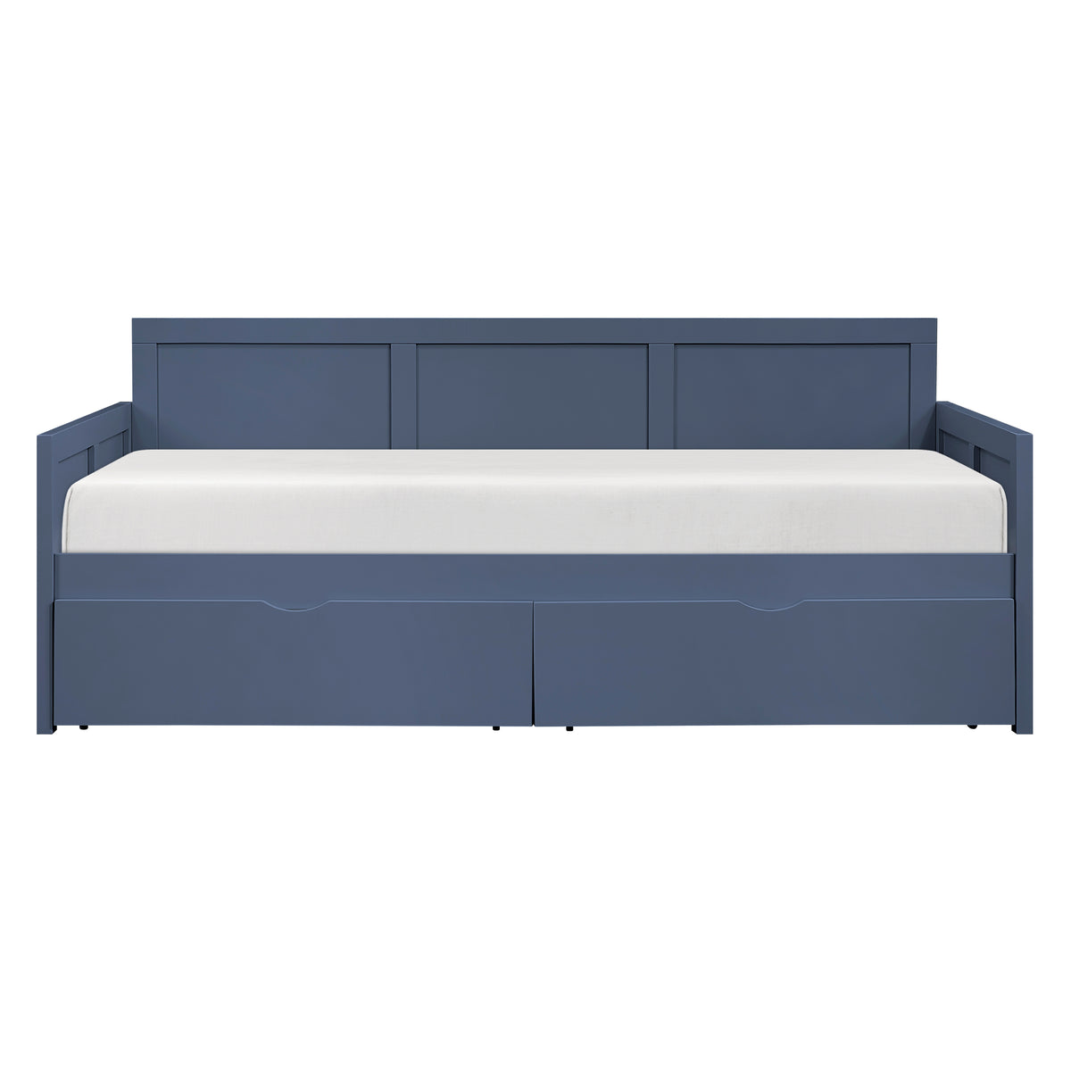Nora Blue Twin Bookcase Corner Platform Bed from Homelegance - Luna Furniture