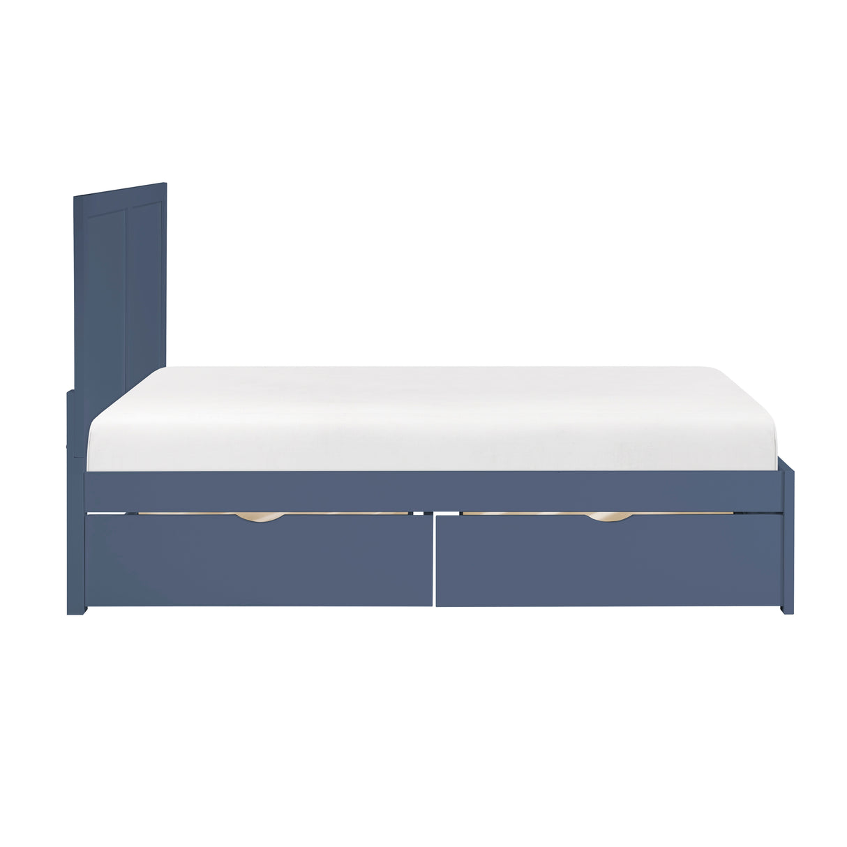 Nora Blue Full Platform Bed from Homelegance - Luna Furniture