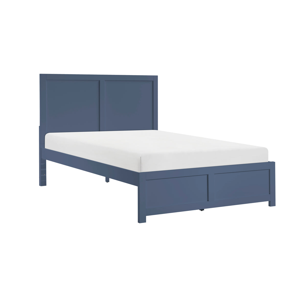 Nora Blue Full Platform Bed from Homelegance - Luna Furniture