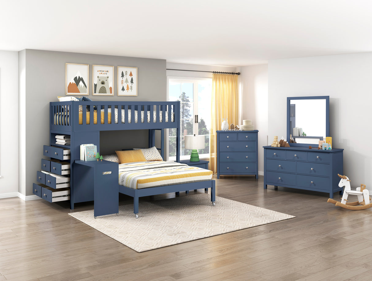 Nora Blue Dresser Mirror (Mirror Only) from Homelegance - Luna Furniture