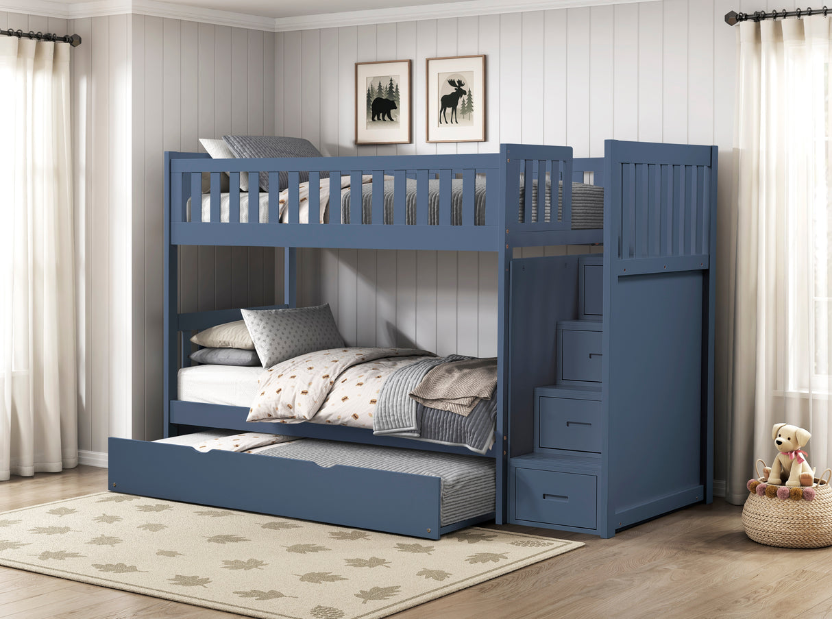 Nora Blue Twin Platform Bed from Homelegance - Luna Furniture