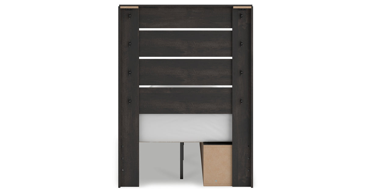 Hollivern Twin Panel Storage Bed, Dresser, Mirror and Chest from Ashley - Luna Furniture