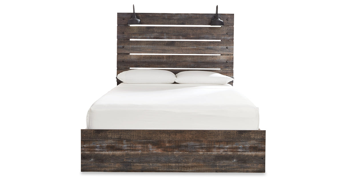 Drystan Queen Panel Bed, 2 Dressers, Mirror, Chest and 2 Nightstands from Ashley - Luna Furniture
