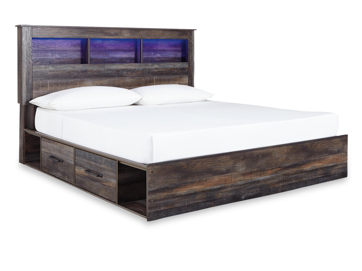 Drystan Multi King Bookcase Storage Bed, Dresser, Mirror, Chest and Nightstand from Ashley Furniture - Luna Furniture