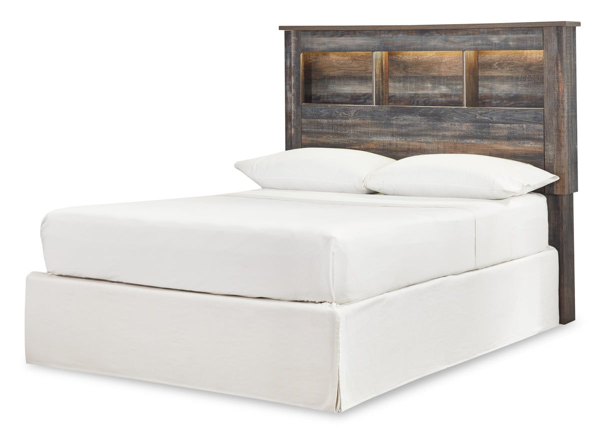 Drystan Full Bookcase Headboard Bed with Dresser in Multi from Ashley Furniture - Luna Furniture