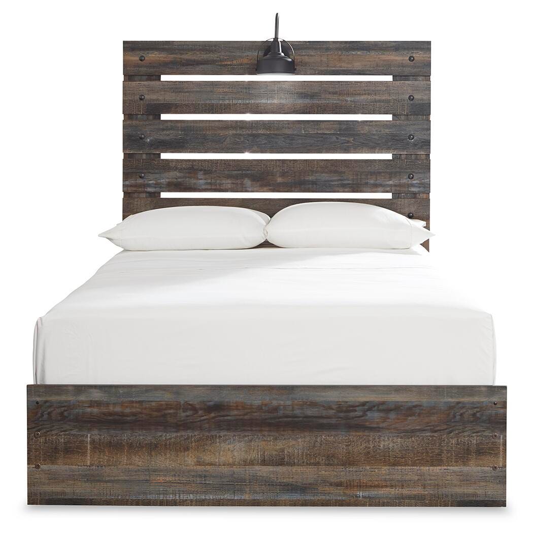 Drystan Multi Full Panel Bed, Dresser, Mirror, and Nightstand from Ashley - Luna Furniture