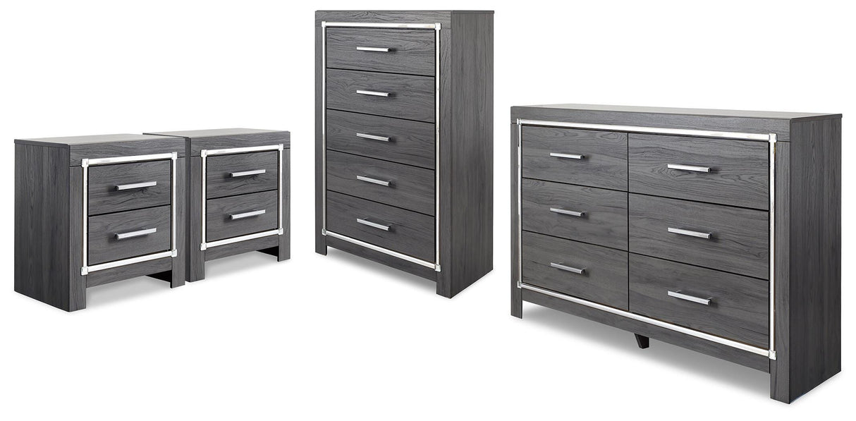 Lodanna Gray Dresser, Chest and 2 Nightstands from Ashley - Luna Furniture