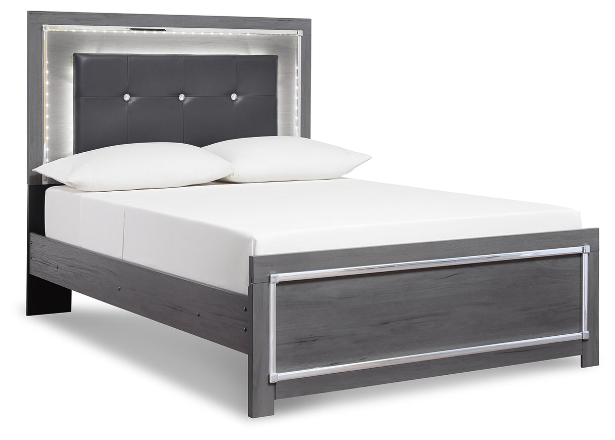 Lodanna Gray Full Panel Bed, Dresser and Mirror from Ashley Furniture - Luna Furniture