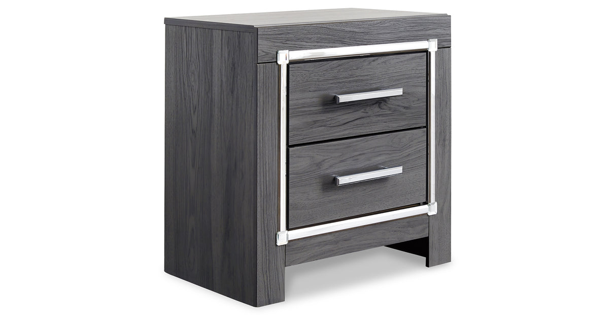 Lodanna Gray King/California King Panel Headboard, Dresser, Mirror and 2 Nightstands from Ashley - Luna Furniture