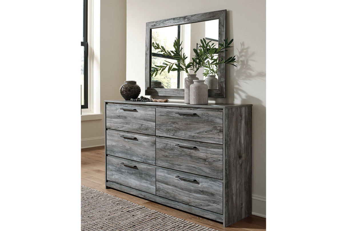 Baystorm Gray Dresser and Mirror from Ashley - Luna Furniture