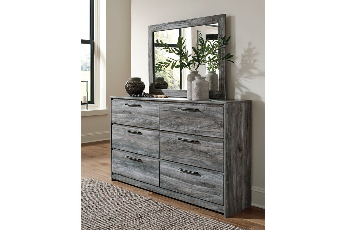 Baystorm Gray Dresser and Mirror from Ashley - Luna Furniture