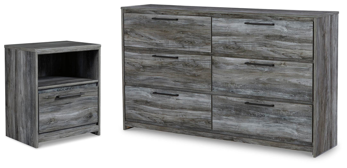 Baystorm Gray Dresser and Nightstand from Ashley Furniture - Luna Furniture