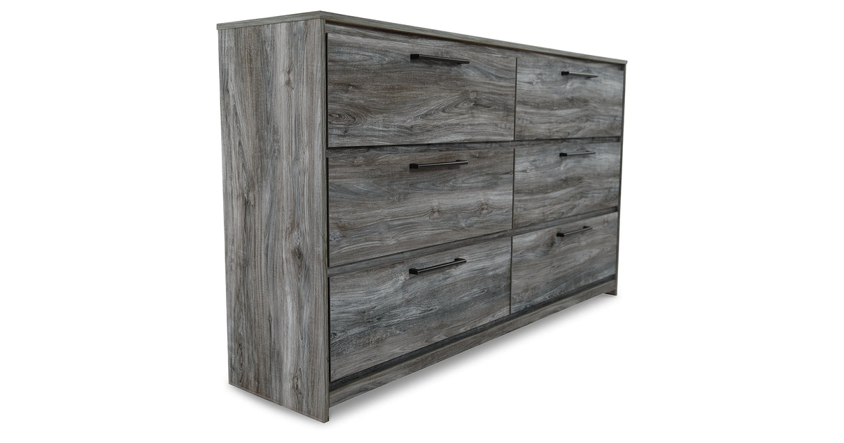 Baystorm Queen Panel Bed with Dresser in Gray from Ashley - Luna Furniture