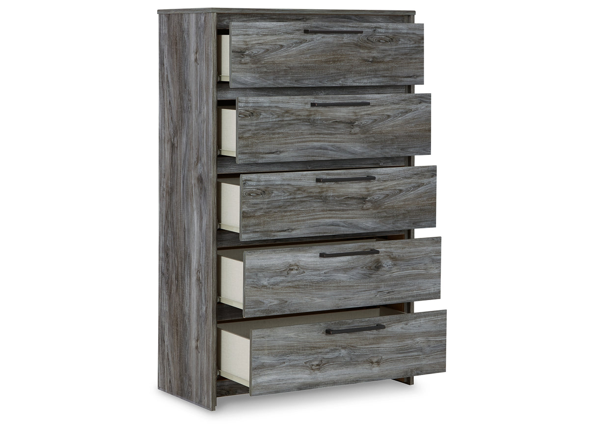Baystorm Gray Full Panel Headboard Bed. Dresser, Mirror, Chest and Nightstand from Ashley - Luna Furniture