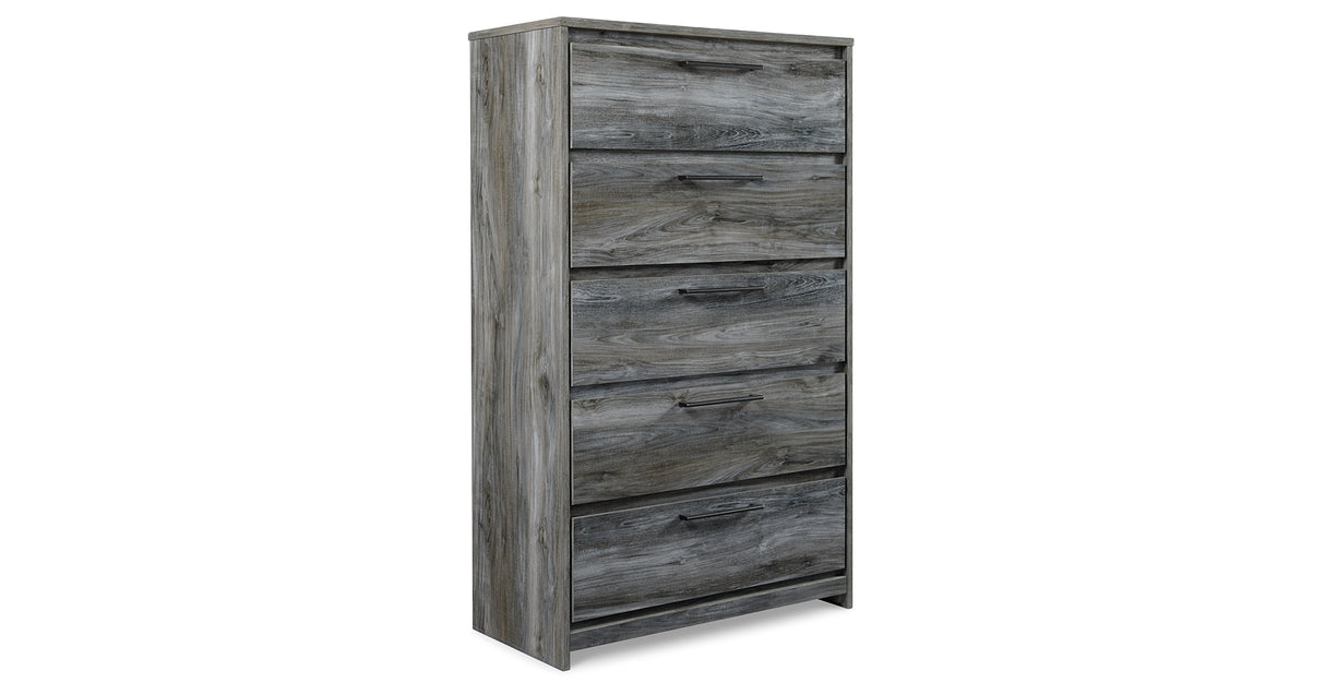 Baystorm Gray Full Panel Bed and Chest from Ashley Furniture - Luna Furniture