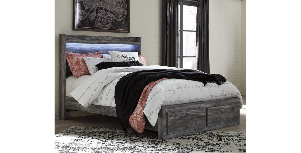 Baystorm Queen Panel Storage Bed and 2 Nightstands from Ashley Furniture - Luna Furniture