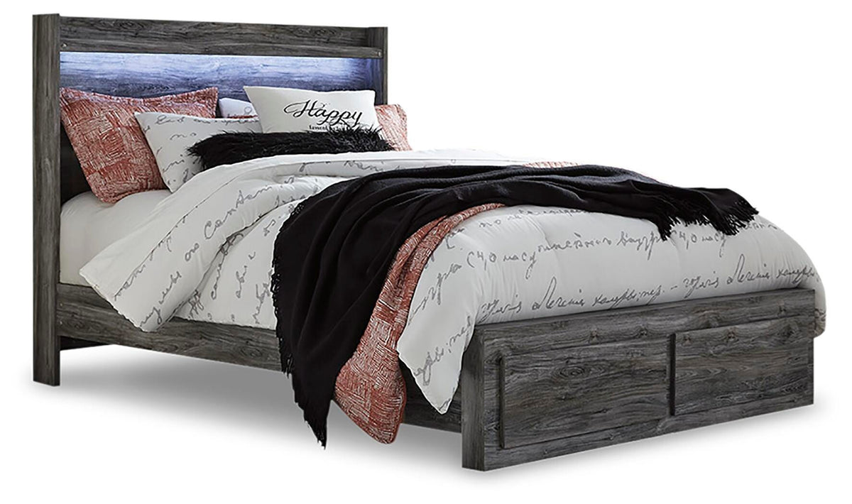 Baystorm Queen Panel Storage Bed, Dresser, Mirror, Chest and Nightstand from Ashley - Luna Furniture