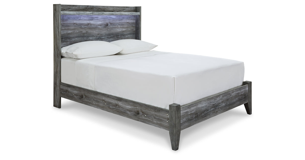 Baystorm Gray Full Panel Bed and Chest from Ashley Furniture - Luna Furniture