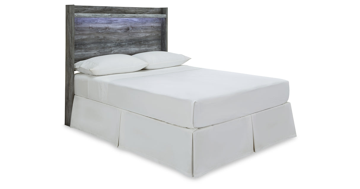 Baystorm Full Panel Headboard Bed with Dresser in Gray from Ashley Furniture - Luna Furniture